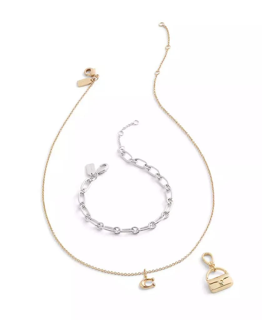 Coach Gold Collectible Signature Sculpted C Handbag Charms 4