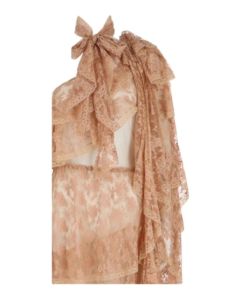Gucci One Shoulder Tiered Lace Dress 3