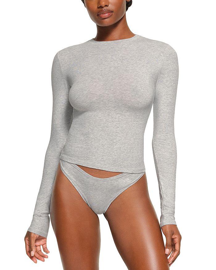 SKIMS Cotton Jersey Long Sleeve Tee