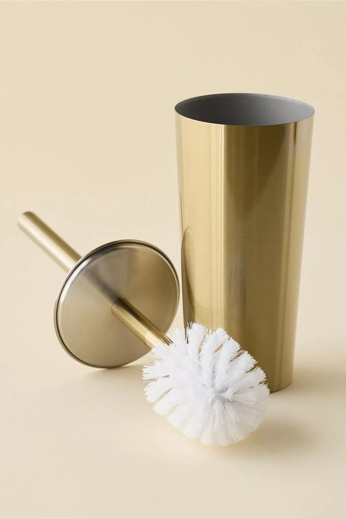 mDesign Goldie Stainless Steel Toilet Bowl Brush 2