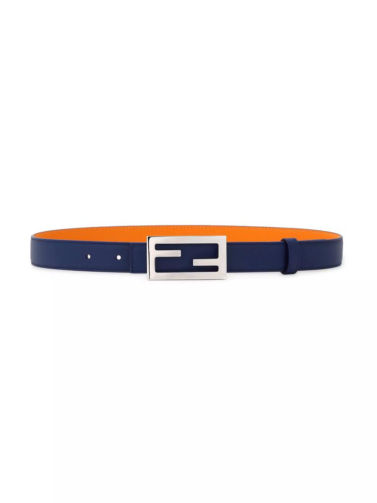 Fendi Reversible Logo Buckle Leather Belt