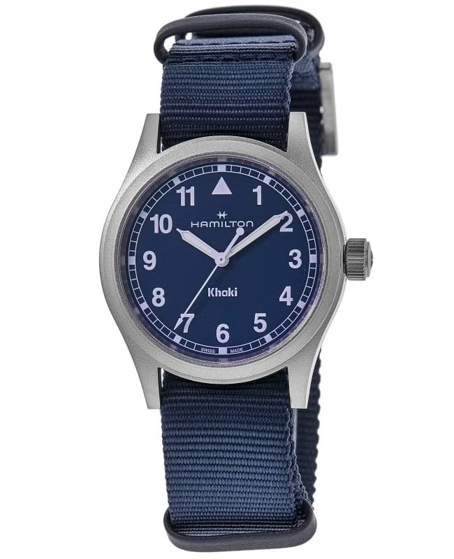 Hamilton Hamilton Khaki Field Quartz Blue Dial Fabric Strap Men's Watch H69401940 1