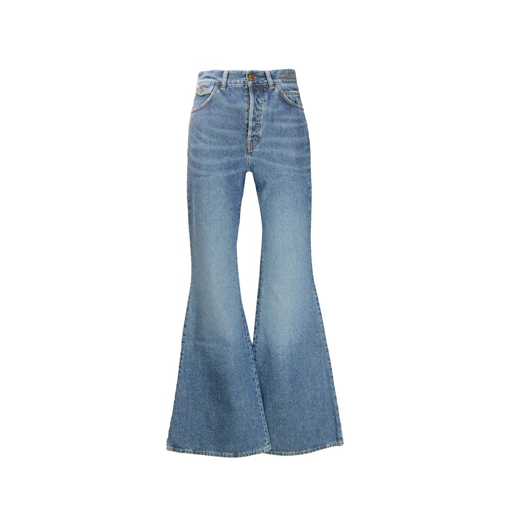 Chloé Chloe' Wide Leg Denim Jeans