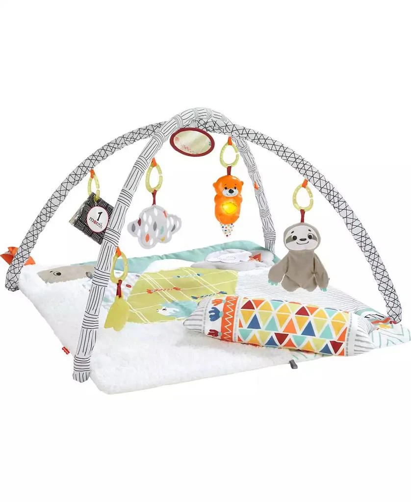 Fisher Price Perfect Sense Deluxe Gym, Plush Infant Play Mat with Toys 1
