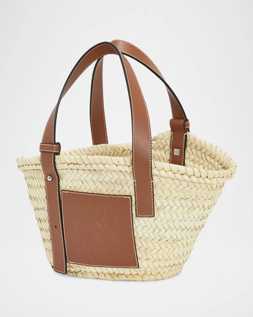 Loewe x Paula’s Ibiza Basket Small Bag in Palm Leaf with Leather Handles 3