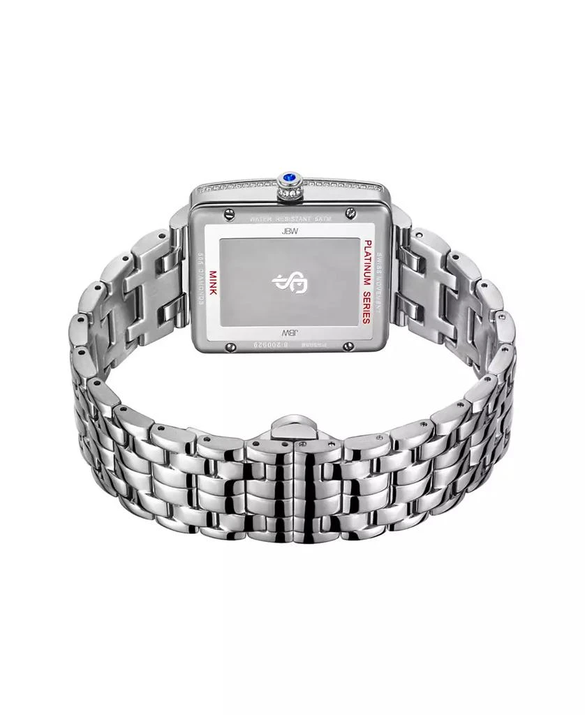 Jbw Women's Mink Platinum Series Diamond Stainless Steel Watch, 28mm 3