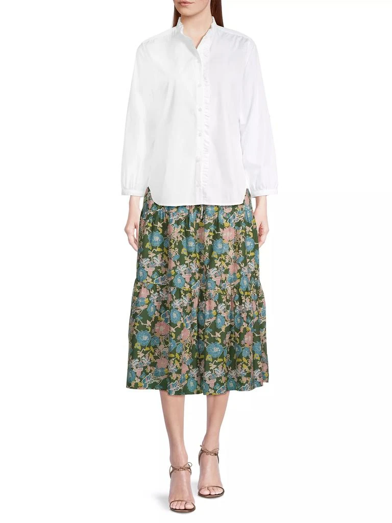 Birds of Paradis Henea Ruffled Cotton Shirt 2