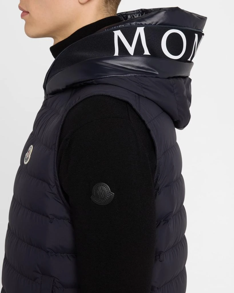 Moncler Men's Bourget Hooded Down Vest 5