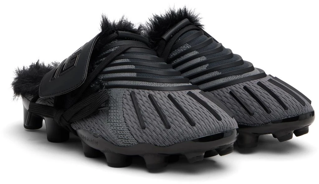 Balmain Black Half Time Faux Fur-Lined Mule Slip-on Loafers 4