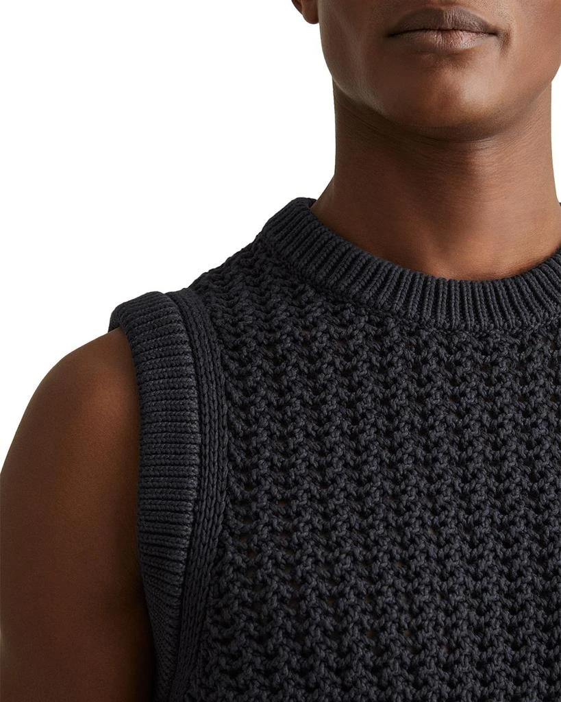 REISS Sleeveless Crochet Vest 5