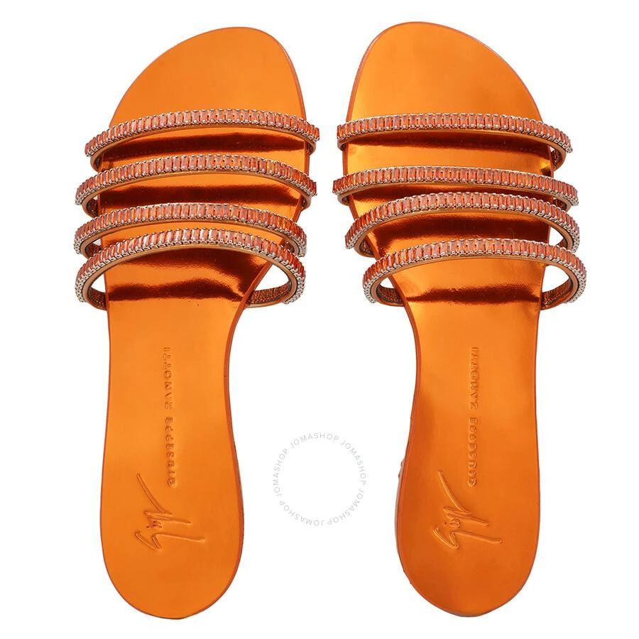 Giuseppe Zanotti Ladies Iride Crystal Flat Sandals 3