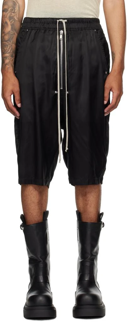 Rick Owens Black Concordians Bela Pods Shorts 1