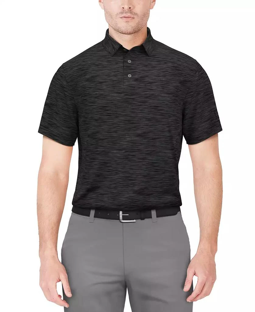 PGA TOUR Men's Short Sleeve Airflux Heather Golf Polo Shirt 1