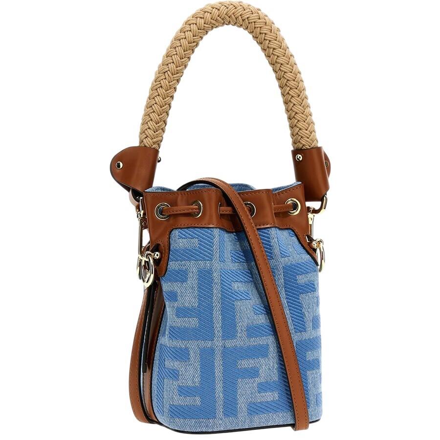 ☆FENDI☆ MON TRESOR small Bucket 2wayバッグ ♪ Fendi Fendi Small Mon Tresor Denim Bucket Bag - Tote Bags