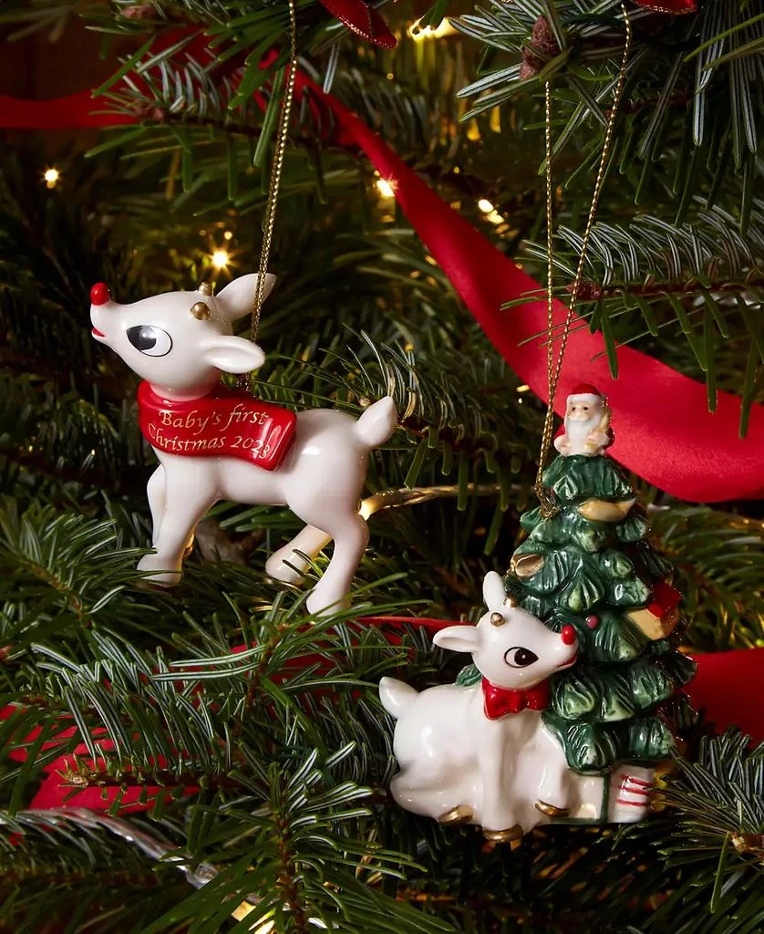 Spode Rudolph 2 Piece Ornament Set 5
