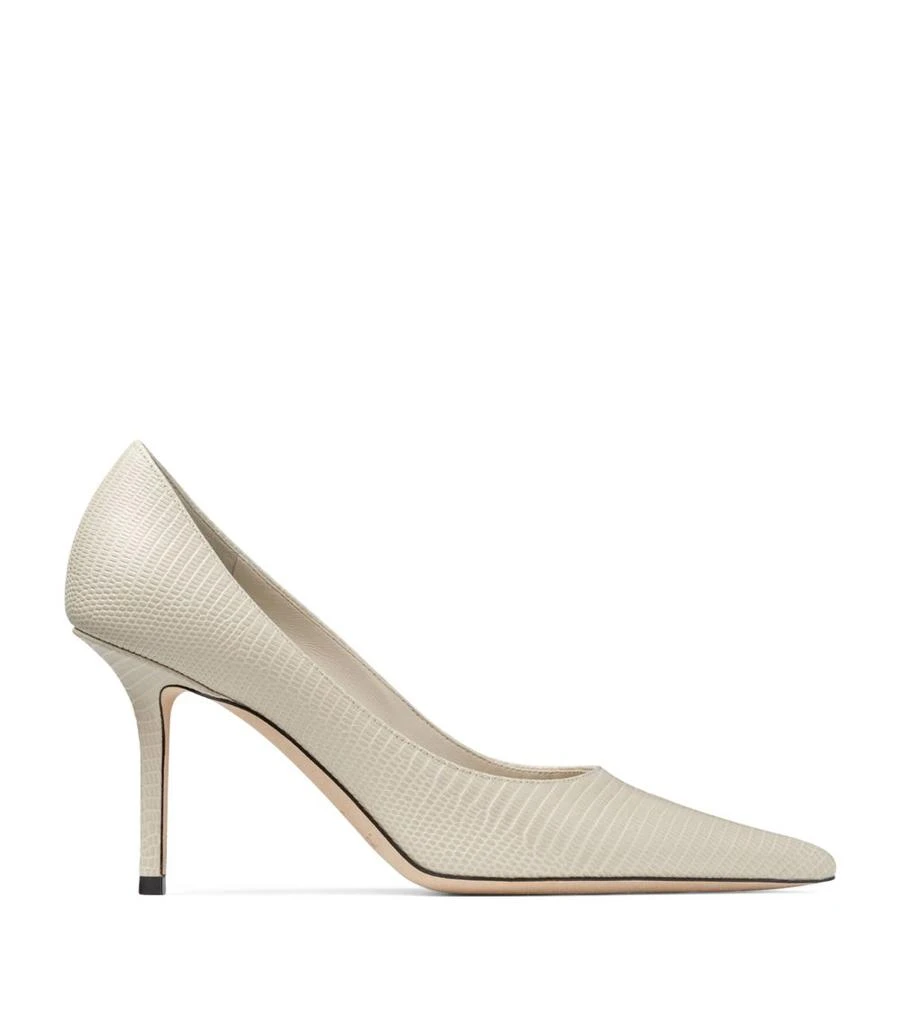 Jimmy Choo Love 85 Leather Lizard Print Heeled Courts 1