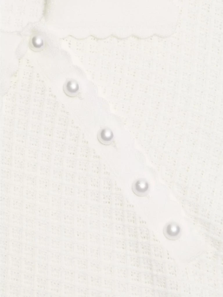 Alice + Olivia Ramona Pointelle Polo Shirt 7