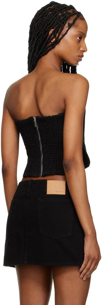 Magda Butrym Black Paneled Denim Corset 3