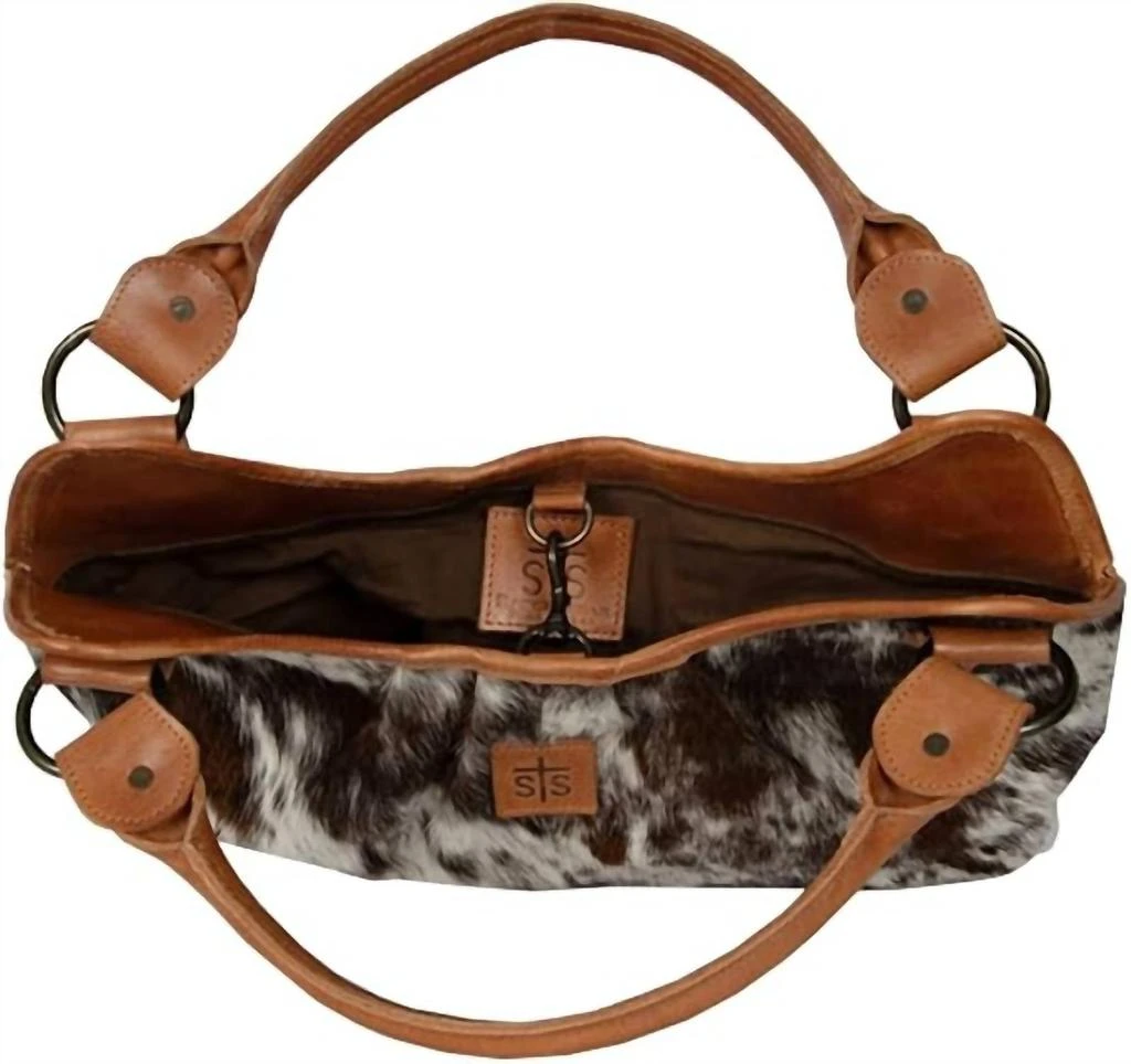 STS Ranchwear Sts Ranchwear - Women's Yippee Kiyay Hobo Cowhide Handbag 3
