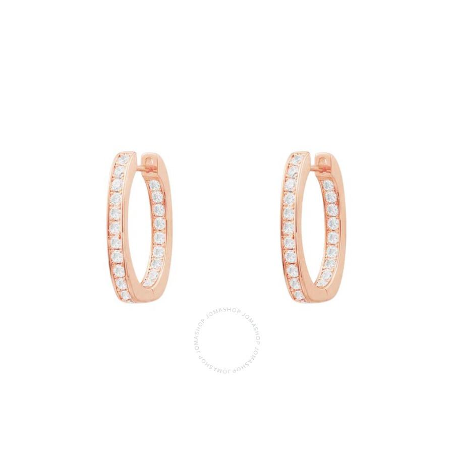 apm Monaco Small Rectangle Paved Earrings