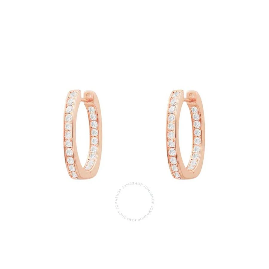 apm Monaco Small Rectangle Paved Earrings 1