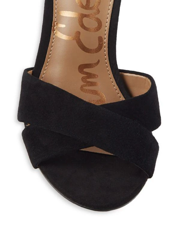 Sam Edelman Yancy Block Heel Suede Sandals 5