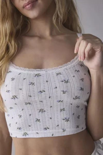 Out From Under Out From Under Angie Pointelle Cropped Cami 4