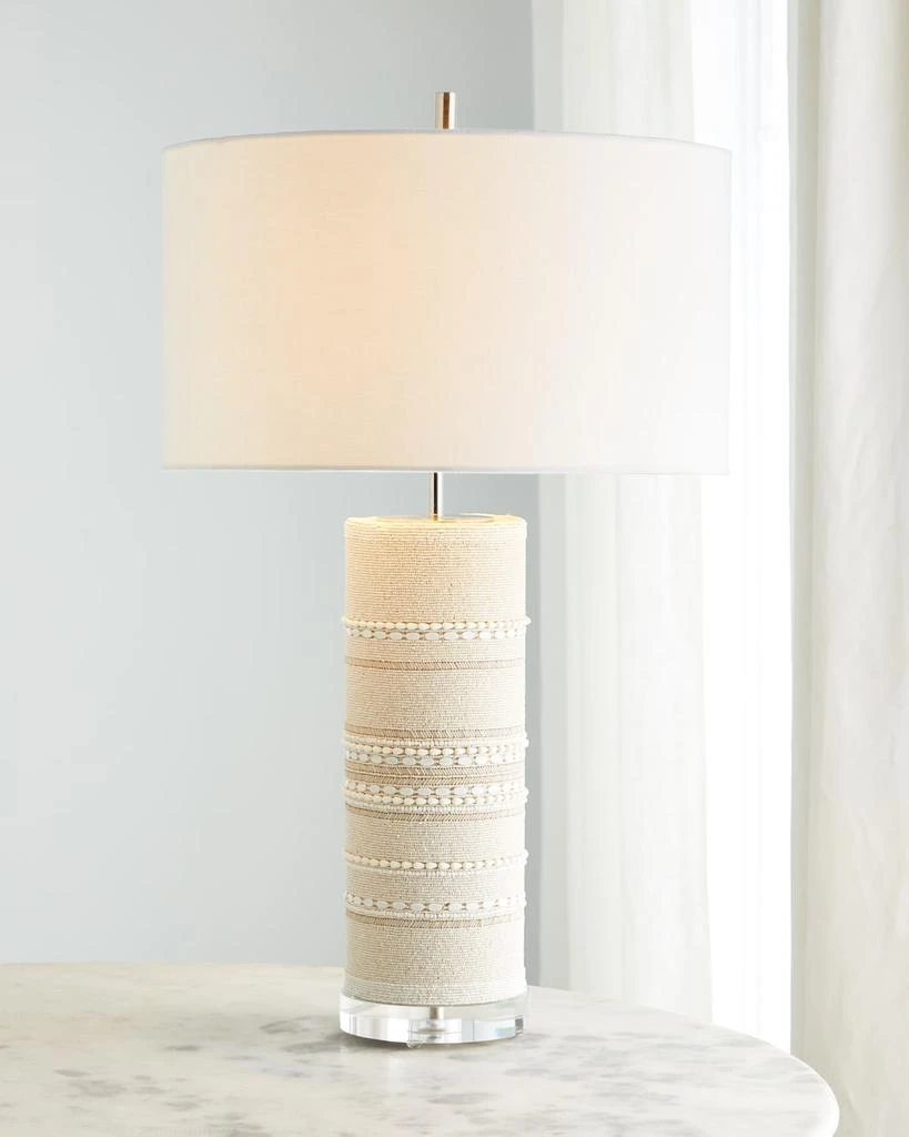 John Richard Beaded Column Table Lamp 2