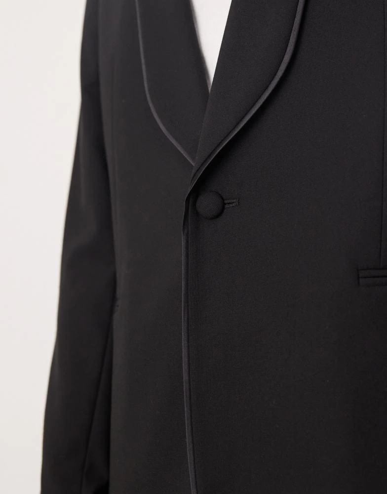 ASOS ASOS DESIGN slim shawl lapel dinner jacket in black 2