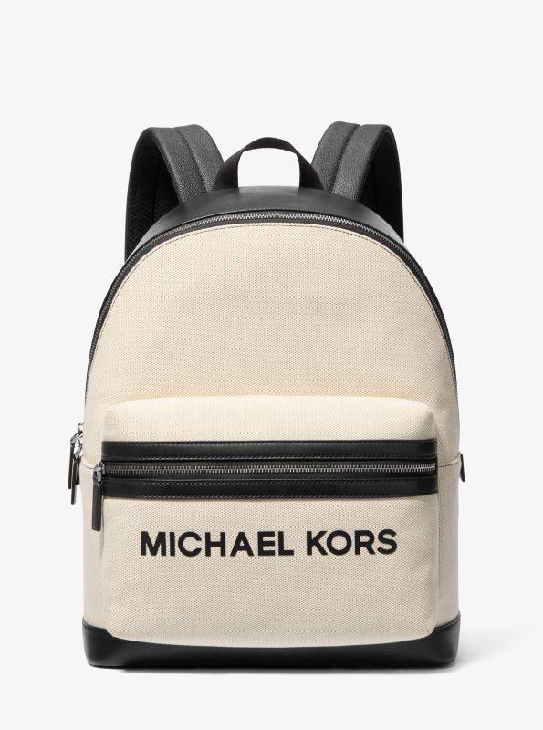 Michael Kors Cooper Two-Tone Canvas Dome Backpack