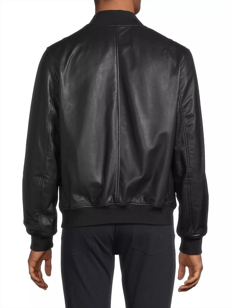 Emporio Armani Leather Bomber Jacket 5
