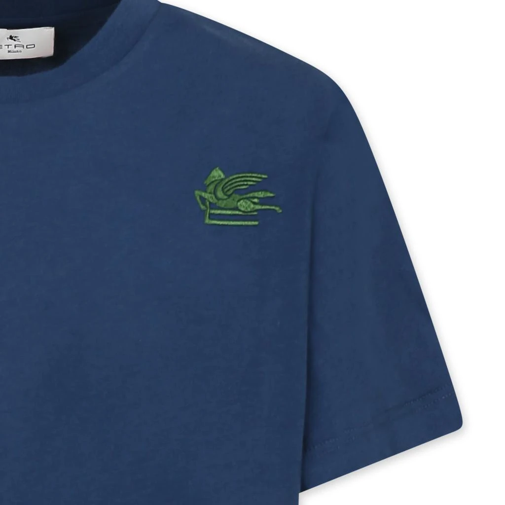 ETRO Blue T-shirt For Boy Pegasus 3