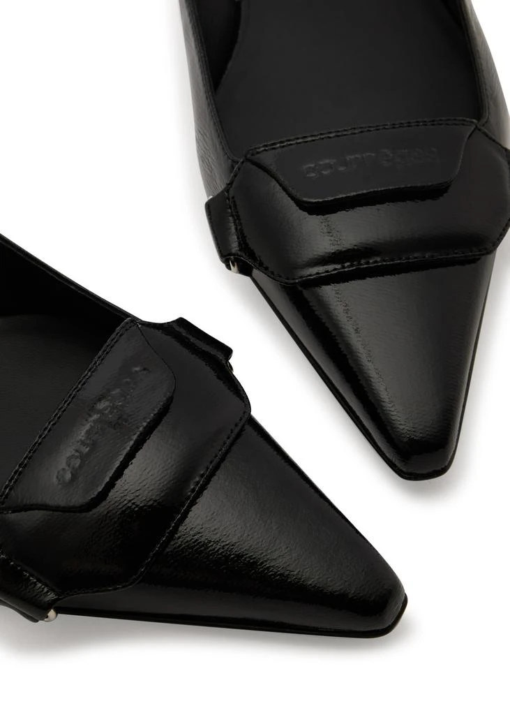 Courrèges Racer vinyl slingback ballet flats 3