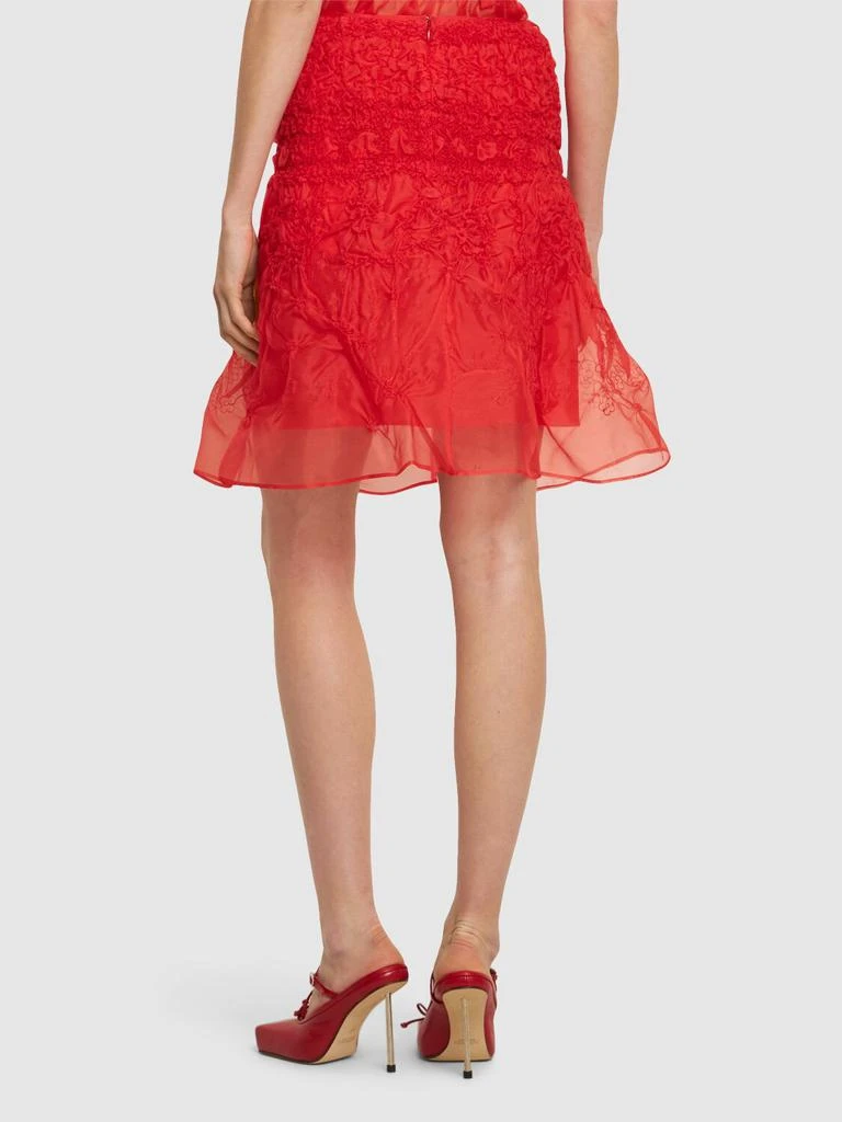 CECILIE BAHNSEN Vida Silk Organza Mini Skirt 2