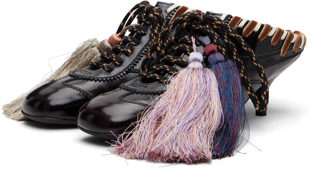 Dries Van Noten Brown Heeled Sneaker Mules 5