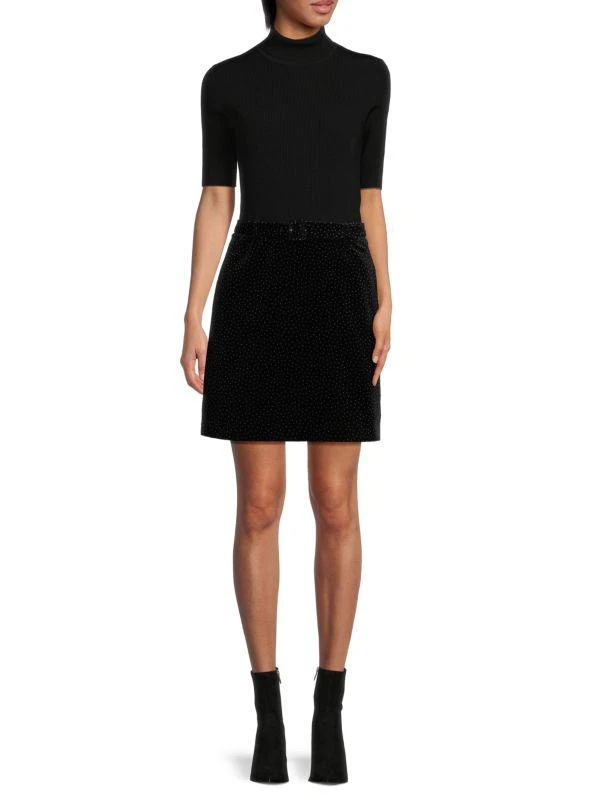 Theory Studded Mini Twofer Dress 1