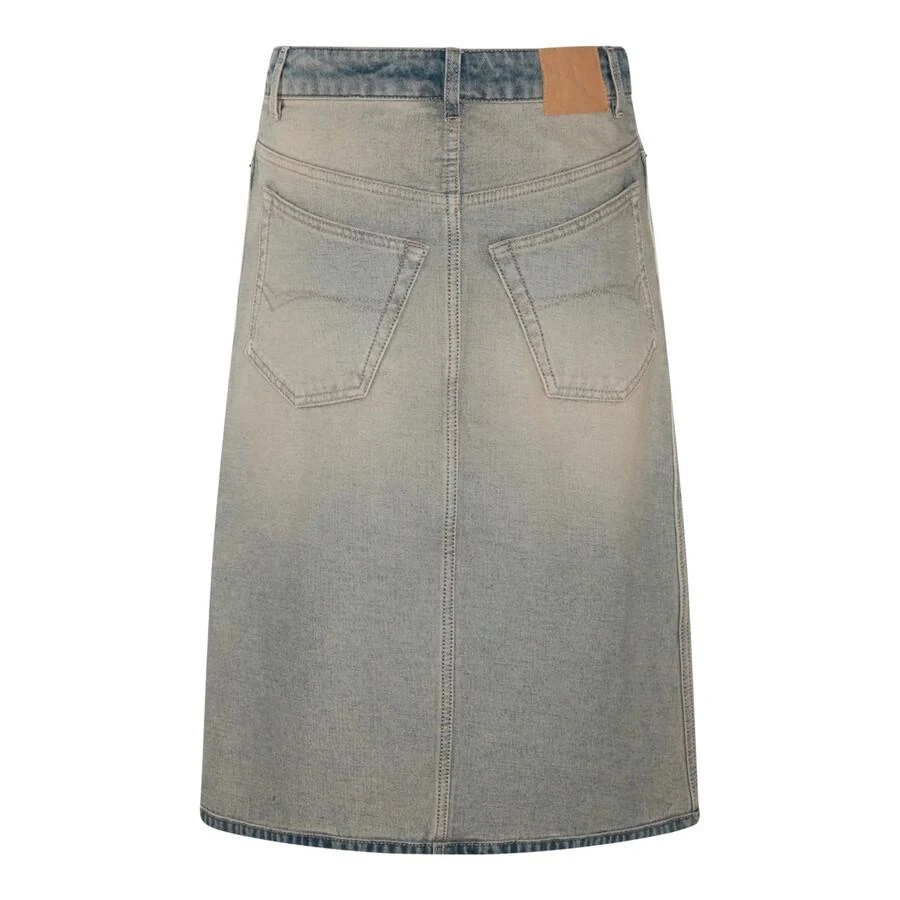 Balenciaga Ladies Inside Out Denim Short Skirt 2