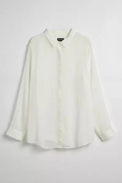 WILDFANG WILDFANG The Empower Sheer Long Sleeve Button-Down Shirt 2