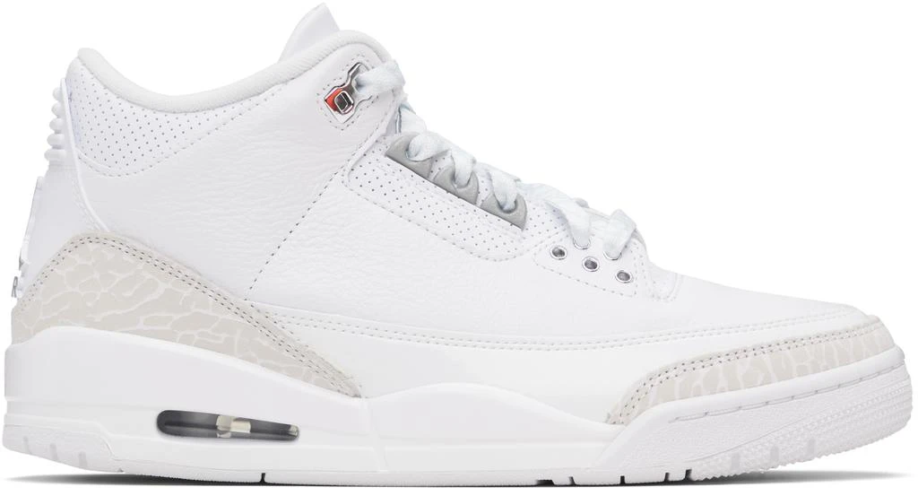 Jordan White Air Jordan 3 Retro Sneakers