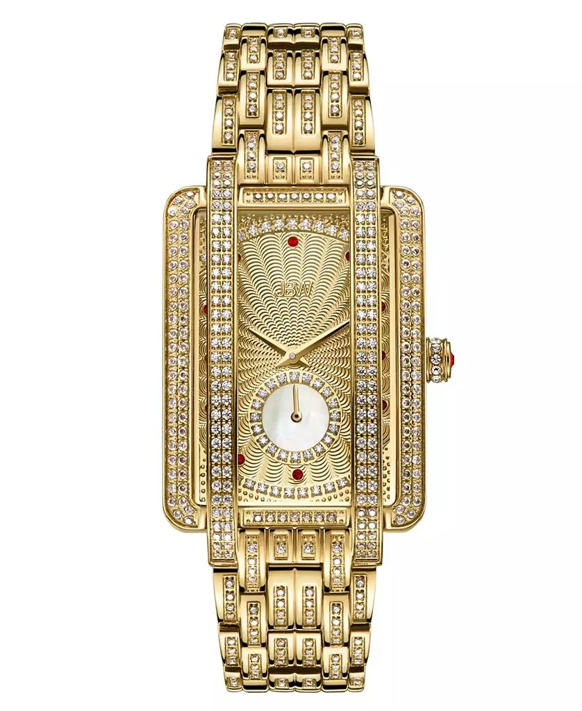 Jbw Women's Mink Platinum Series 18k Gold-plated Stainless Steel Watch, 28mm 1