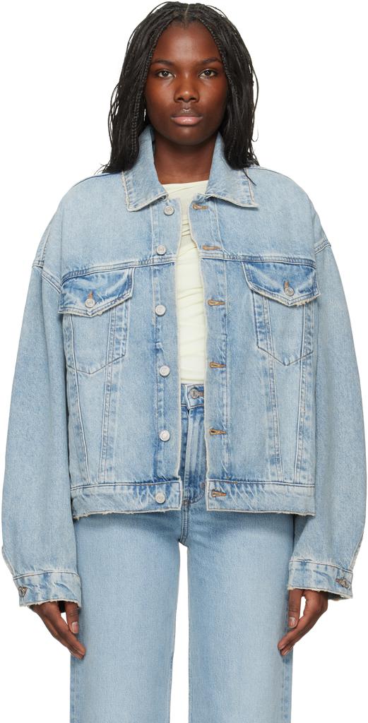AGOLDE Blue Dalton Balloon Denim Jacket - Jackets - BeyondStyle