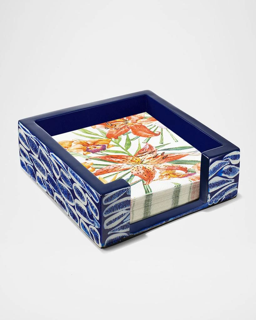 LADORADA Blue Almendro Cocktail Napkin Holder 2