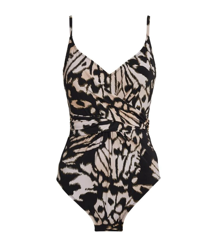 Gottex Wildlife Surplice Swimsuit 1