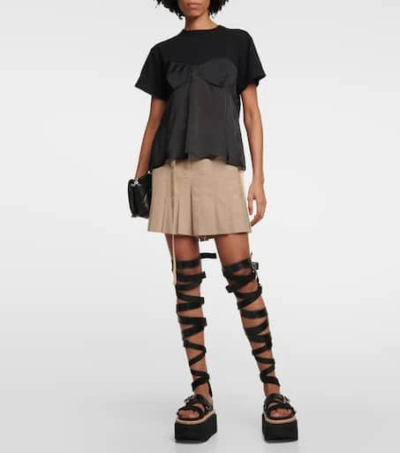 Sacai Lace-up leather sandals 2