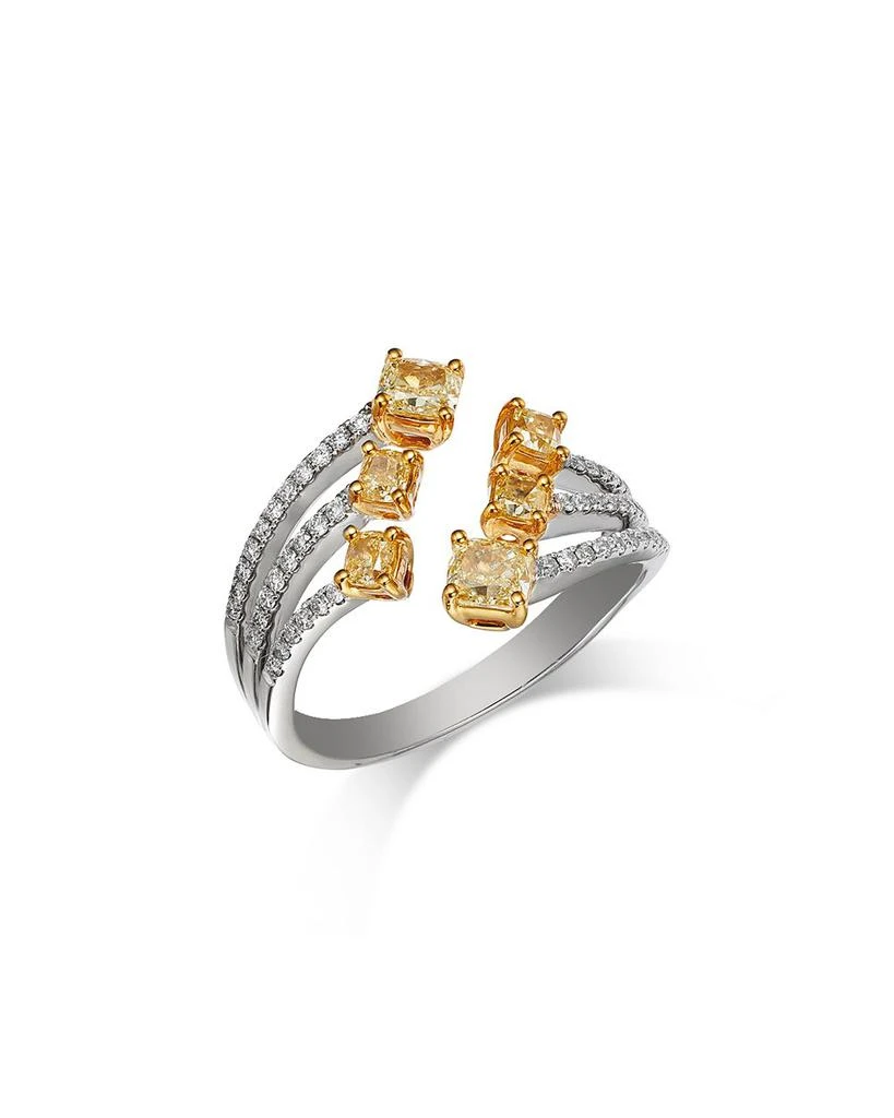 Bloomingdale
s Fine Collection Yellow 
White Diamond Open Ring in 14K Yellow 
White Gold, 1.41 tcw 1