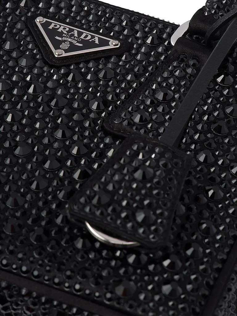 Prada Galleria Satin Mini Bag with Crystals 5