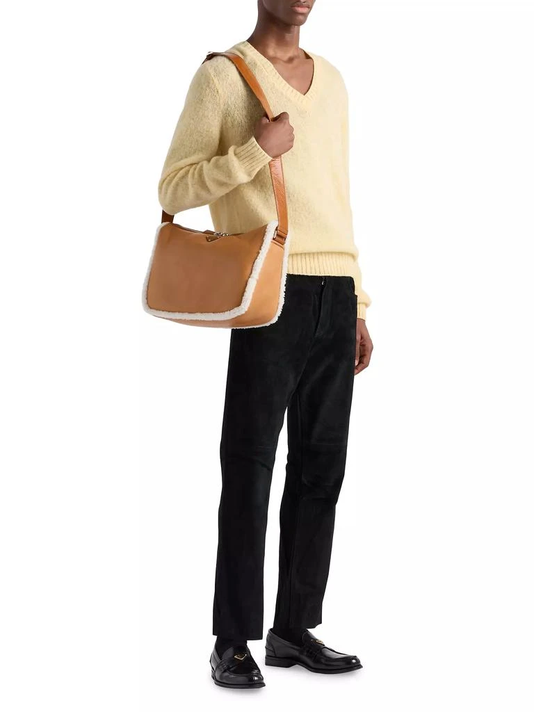 Prada Shearling Shoulder Bag 2