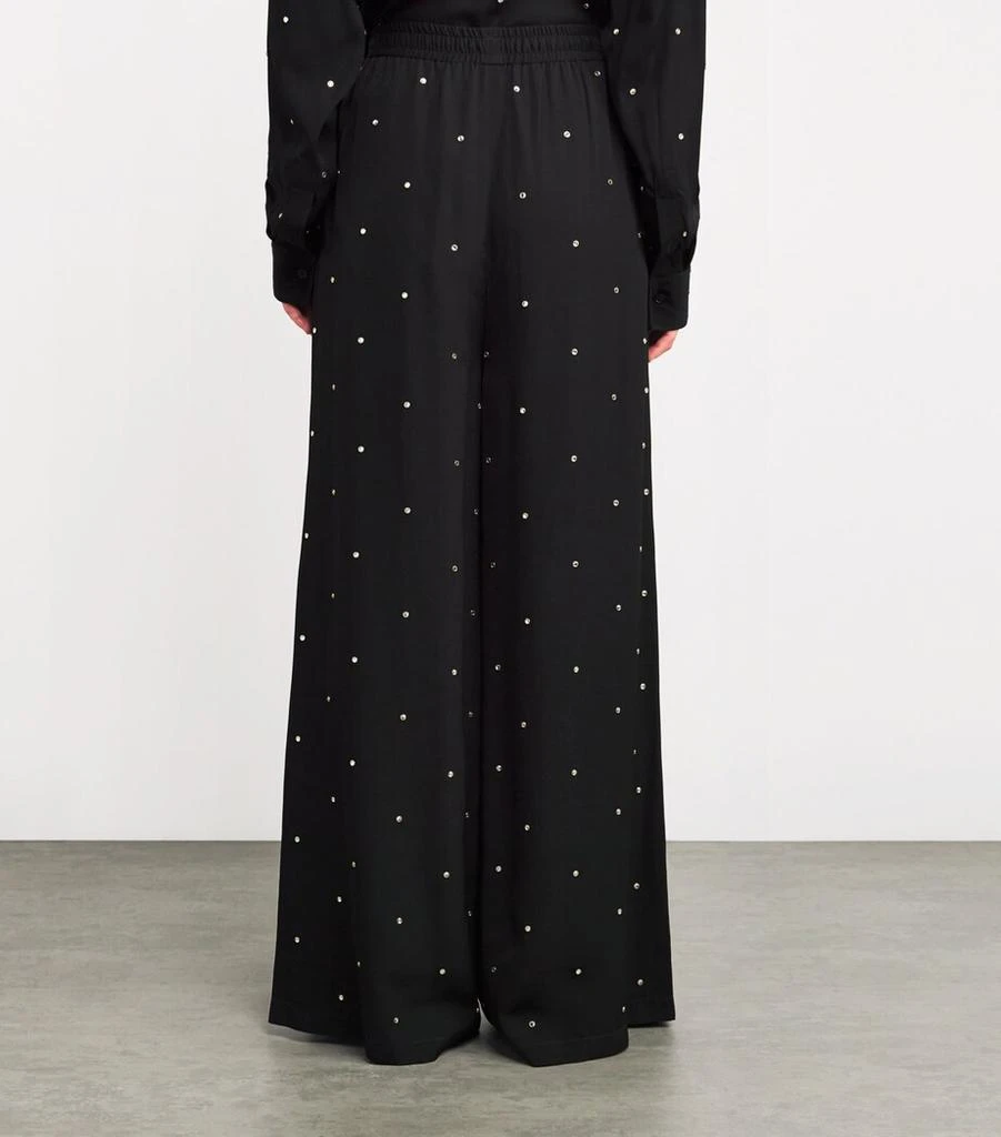 Stella McCartney Rose Collection Embellished Wide-Leg Trousers 4