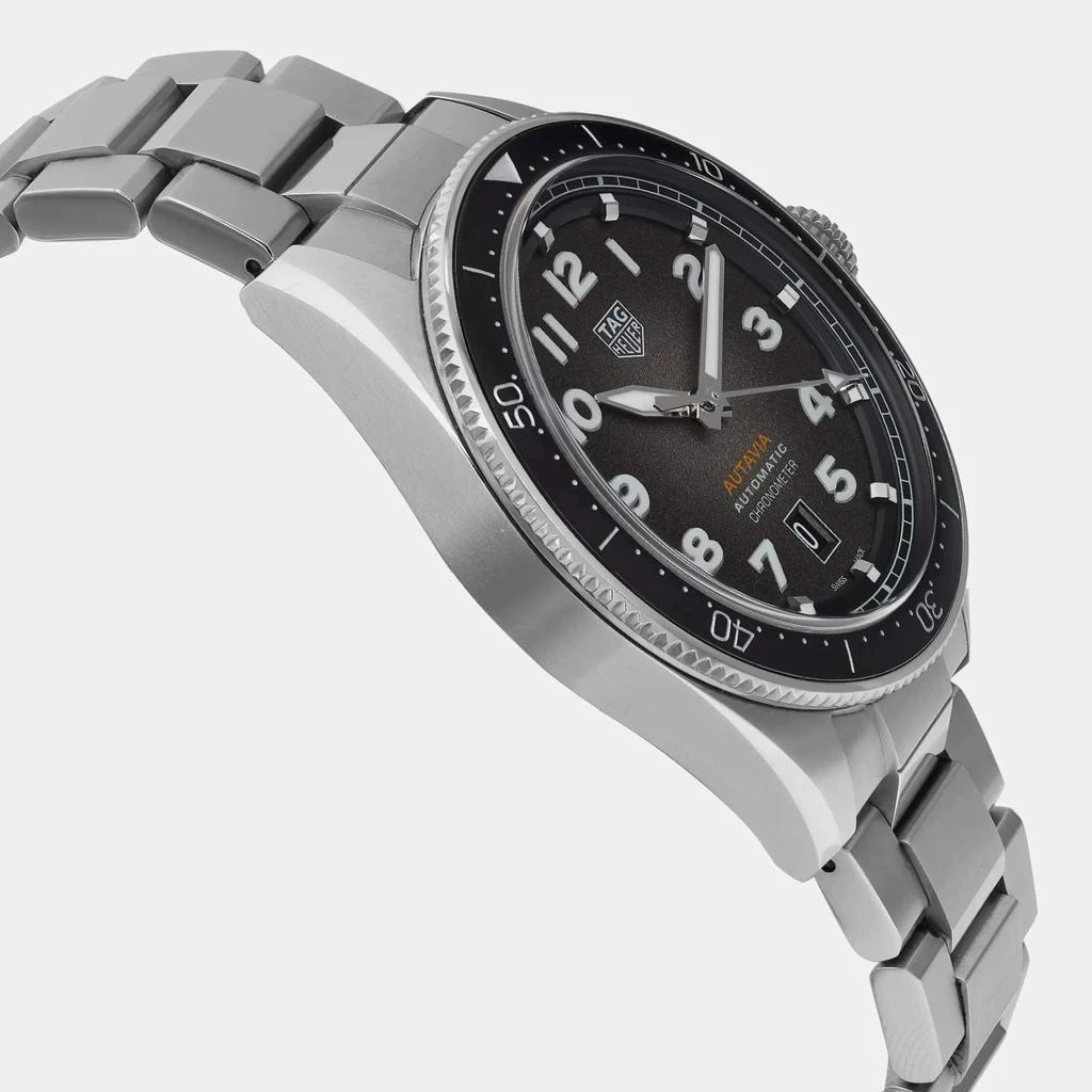 TAG Heuer Tag Heuer Black Stainless Steel Autavia  WBE5114.EB0173 Automatic Men's Wristwatch 42mm 4