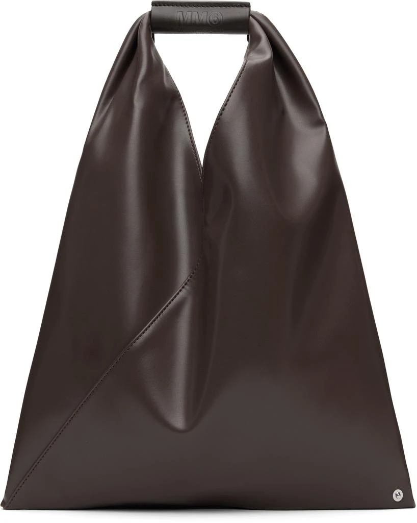 MM6 Brown Triangle Classic Small Tote 1